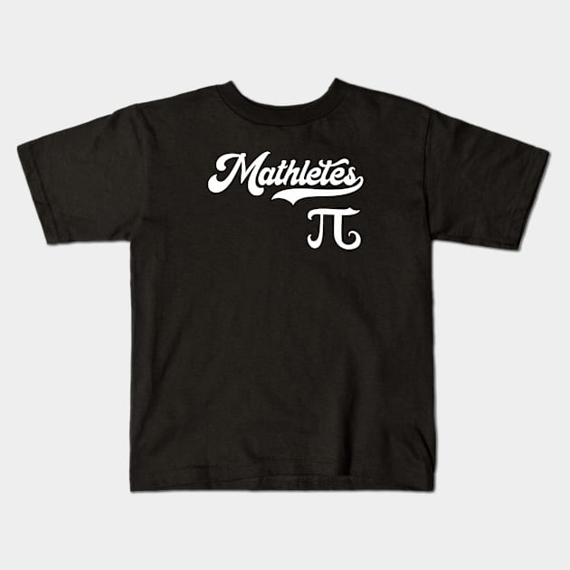 Mathletes Team Retro Baseball Style Pi Kids T-Shirt by Lyrical Parser